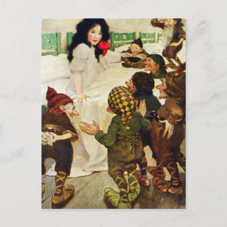 Carte Postale Blanche-Neige et les sept nains