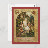 Carte Postale Blanche-Neige et sept nains (Devant / Derrière)