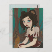 Carte Postale Blanche neige - SteamPunK PotCard fée (Devant / Derrière)