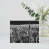 Carte postale blanche noire New York (Debout devant)