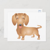 Carte postale blanche pour Chien Chien Chien Chien (Devant / Derrière)