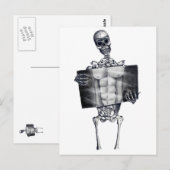 Carte postale blanche Skeleton Chest Xray (Devant / Derrière)