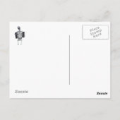 Carte postale blanche Skeleton Chest Xray (Dos)