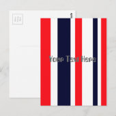 Carte Postale Blancs, Bleus Et Rouges (Devant / Derrière)