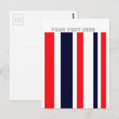 Carte Postale Blancs, Bleus Et Rouges (Devant / Derrière)