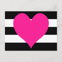 Blancs noirs et blancs Coeur rose chaud