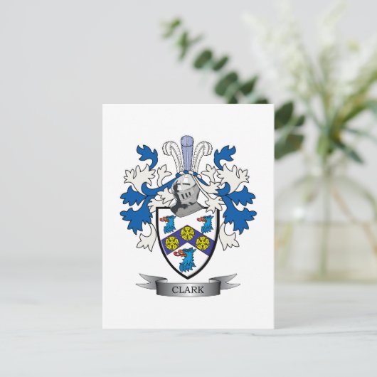 Carte Postale Blason de Clark (Debout devant)
