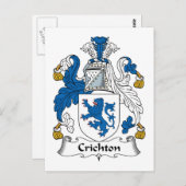 Carte Postale Blason de famille Crichton (Devant / Derrière)