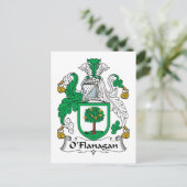 Carte Postale Blason de famille O'Flanagan (Debout devant)