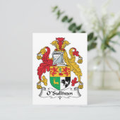 Carte Postale Blason de famille O'Sullivan (Debout devant)