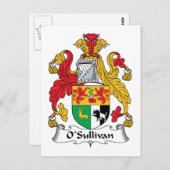 Carte Postale Blason de famille O'Sullivan (Devant / Derrière)