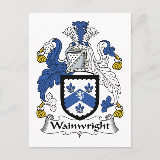 Carte Postale Blason de famille Wainwright (Devant)