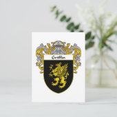 Carte Postale Blason de Griffin (Mantelé) (Debout devant)
