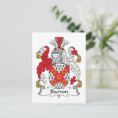 Carte Postale Blason de la famille Barron (Debout devant)
