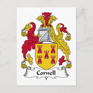 Carte Postale Blason de la famille Cornell