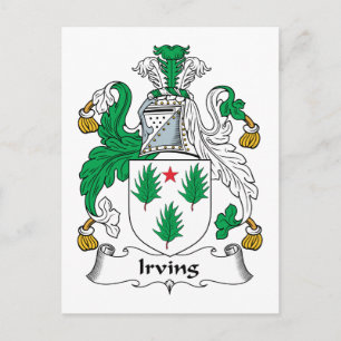Carte Postale Blason de la famille Irving