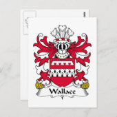 Carte Postale Blason de la famille Wallace (Devant / Derrière)