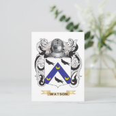 Carte Postale Blason de la famille Watson (Armoiries) (Debout devant)