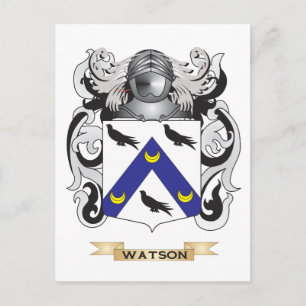 Carte Postale Blason de la famille Watson (Armoiries)