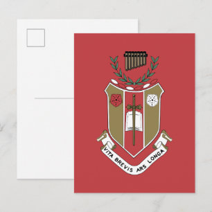 Carte Postale Blason de la Fraternité musicale Sigma Alpha Iota