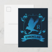 Carte Postale Blason de la maison RAVENCLAW™ orné (Devant / Derrière)
