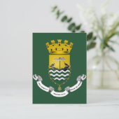 Carte Postale Blason de Lisbonne Lisboa Portugal (Debout devant)