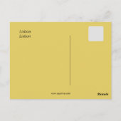 Carte Postale Blason de Lisbonne Lisboa Portugal (Dos)