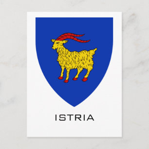 Carte Postale Blason de l'Istrie Patrimoine Adriatique
