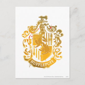 Carte Postale Blason de Poufsouffle - Éclaboussé