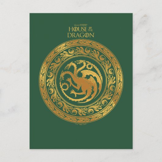 Carte Postale Blason doré de Targaryen (Devant)