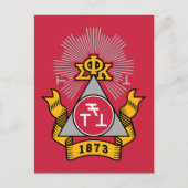 Carte Postale Blason Phi Sigma Kappa (Devant)