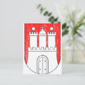 Carte Postale Blason vieilli de Hambourg (Debout devant)