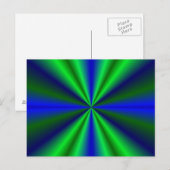 Carte Postale blau grün Regenbogen (Devant / Derrière)