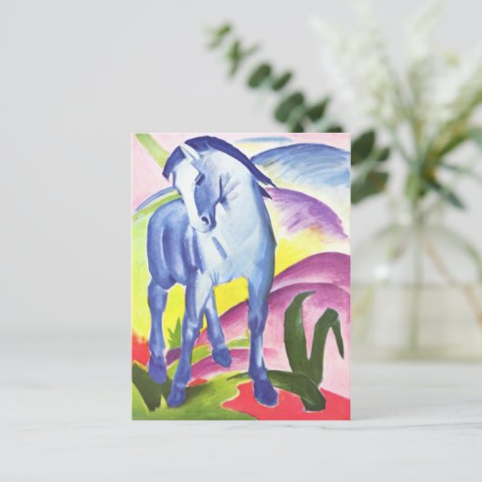 Carte Postale Blaues Pferd I par Franz Marc Postcard (Debout devant)