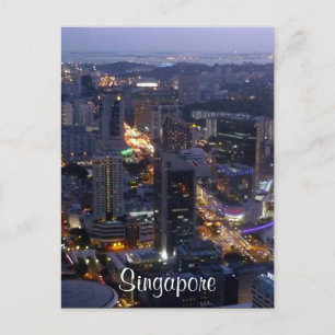 Carte Postale bldgs singapour