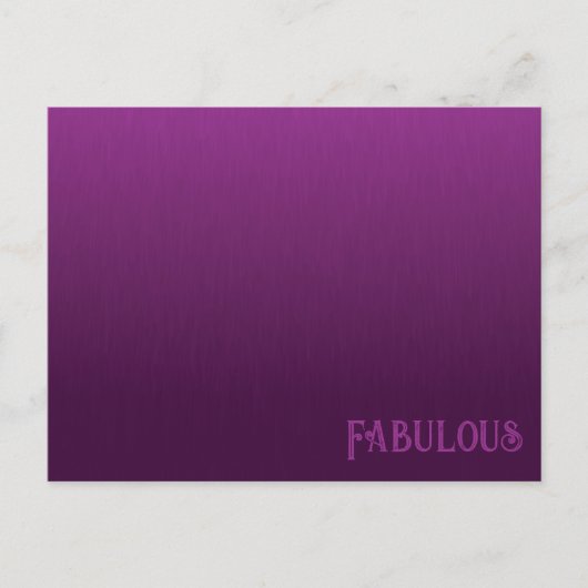 Carte postale Blé de fourrure violet (Devant)