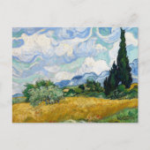 Carte Postale Blé Field Cyprès Vincent van Gogh (Devant)