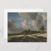Carte Postale Blé Fields par Jacob van Ruisdael Art Imprimer (Devant / Derrière)