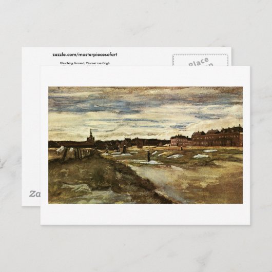 Carte Postale Bleaching Ground, Vincent van Gogh (Devant / Derrière)
