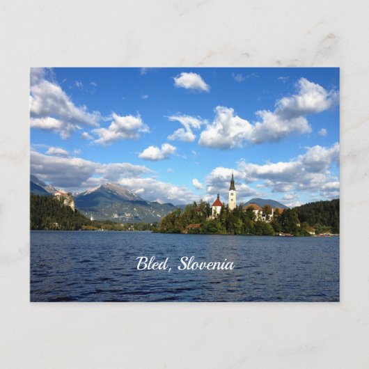 Carte Postale Bled, Slovénie—photo de paysage (Devant)