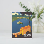 Carte Postale Bled, Yougoslavie, voyage vintage (Debout devant)