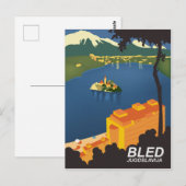 Carte Postale Bled, Yougoslavie, voyage vintage (Devant / Derrière)