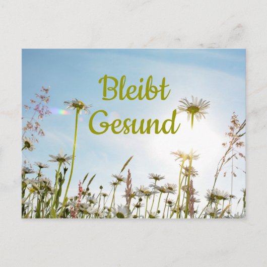 Carte Postale Bleibt Gesund - (Devant)