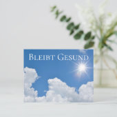 Carte Postale Bleibt Gesund - (Debout devant)