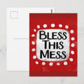 Carte postale Bless This Mess (Devant / Derrière)