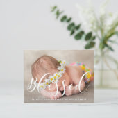 Carte Postale Blessé Elegant calligraphie vacances photo (Debout devant)