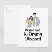 Carte Postale Blessed and K-Drama Obsessed (Devant / Derrière)