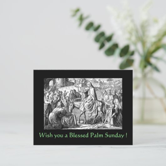 Carte Postale Blessed Palm Sunday (Debout devant)