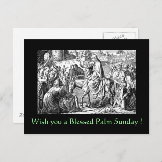 Carte Postale Blessed Palm Sunday (Devant / Derrière)