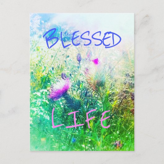 CARTE POSTALE BLESSEE LIFE VERDE POSTCARD (Devant)